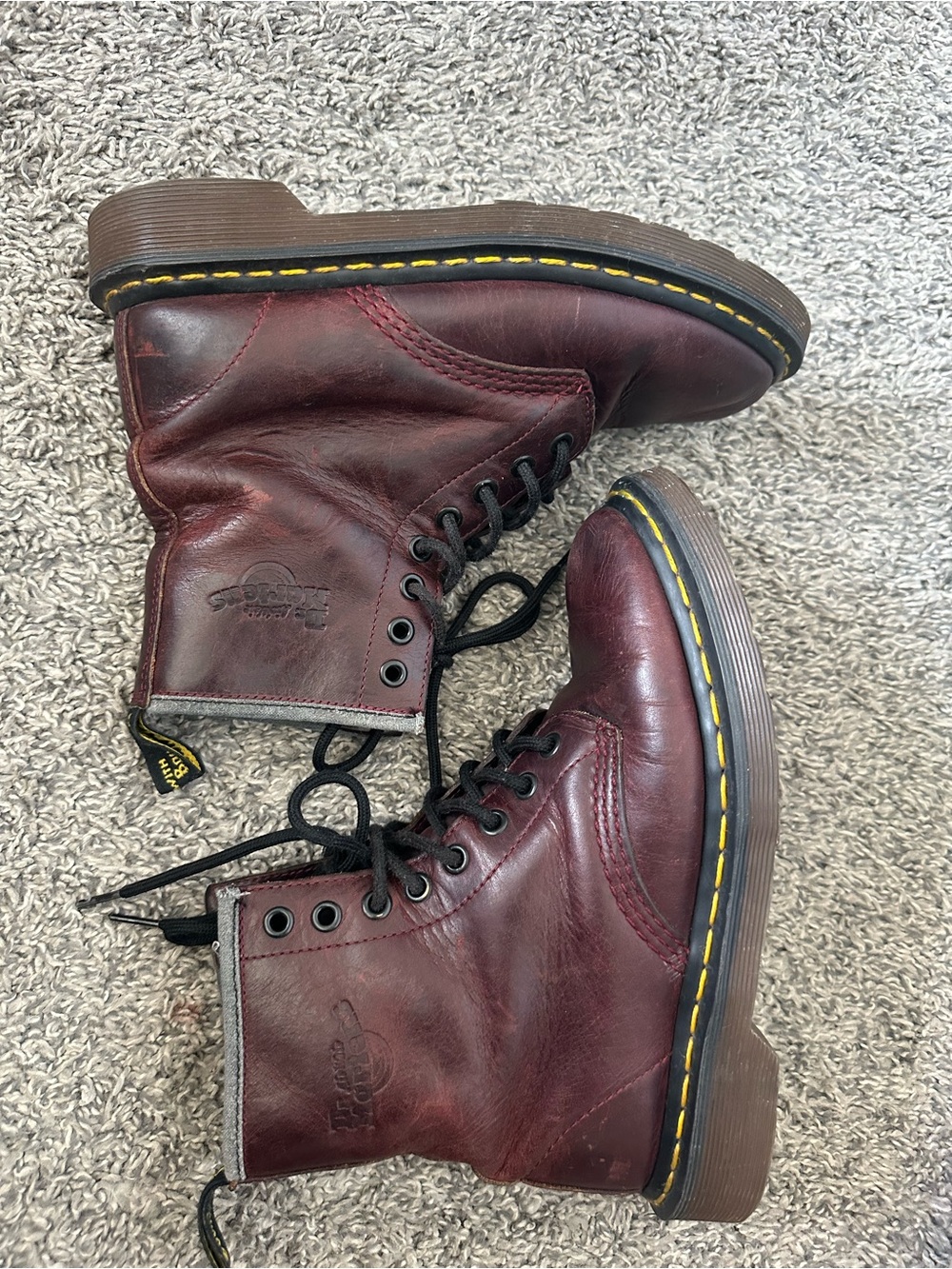 Vintage Dr. Martens 1460 Boots Cherry Red
Leather UK 6 Comfort Wear